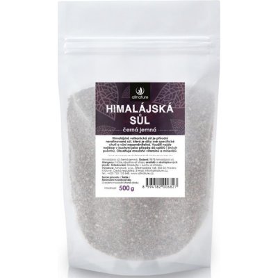 Allnature Himalájská soľ čierna kuchynská soľ 500 g
