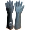 PRAPOR BLACK HAWK / Dlhé latexové rukavice bez podkladu - čierna 10