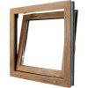Plastové okno ARON 2.0 OS1 zlatý dub/biela 60x60 cm Ľ