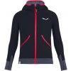 Detská mikina Salewa Puez Hybrid PL G FZ HDY Navy Blazer Melange 116 cm