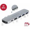 Delock Dokovacia stanica pre počítač MacBook, duálna, HDMI 4K / PD / Hub
