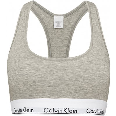 Calvin Klein Bralette Cotton Stretch sivá