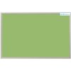 MEMOBE Magnetická tabuľa farebná v striebornom ráme - zelená MDF (90x60 cm)