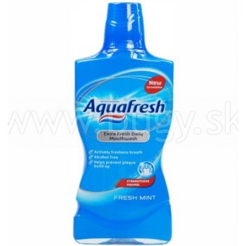 Aquafresh Fresh Mint Antibakteriálna ústna voda 500 ml