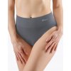 GINA Dámske bezšvové nohavičky Eco Bamboo so širokým bokom | 00039P - tm. šedá, S/M