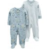 CARTER'S Overal na zips Sleep&Plays Blue Dino chlapec LBB 2ks