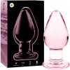 Nebula series by ibiza - model 3 anal plug borosilicate glass pink 11 cm -o- 5 cm