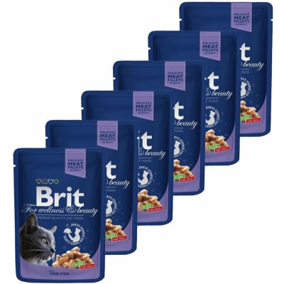 BRIT Premium Cat Cod Fish 6 x 100 g