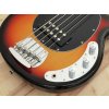 Dimavery MM-505, elektrická baskytara pětistrunná, sunburst