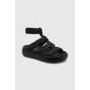 Crocs Brooklyn Luxe Gladiator dámske sandále na platforme čierna