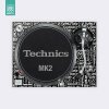Doto Design Skin SL-1200 / 1210 MK2 SCRATCH STYLE Black