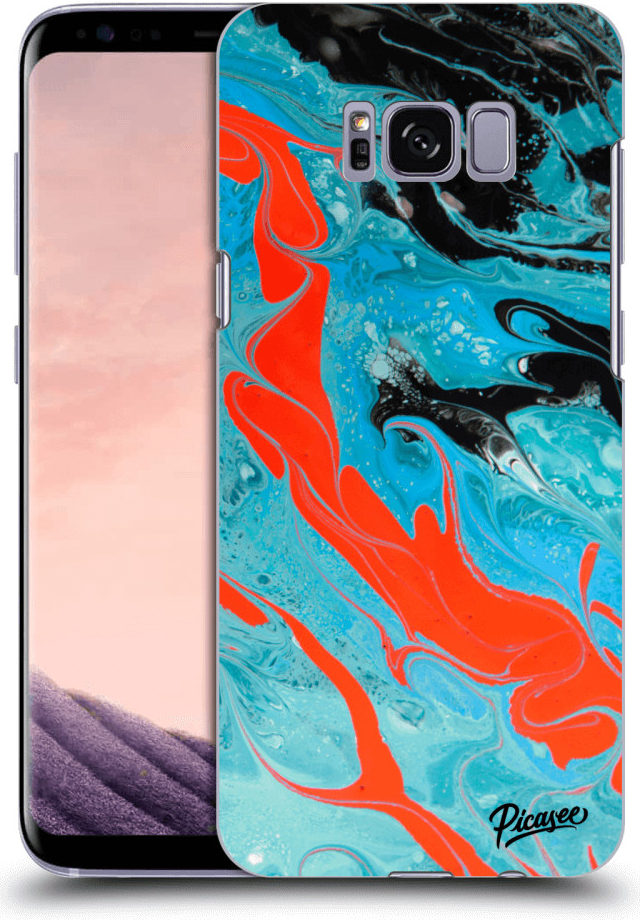 Púzdro Picasee silikónové Samsung Galaxy S8 G950F - Blue Magma čiré