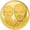 Česká mincovna Zlatá poluncová medaila Karel Gott - výročie 85 rokov proof 15,56 g
