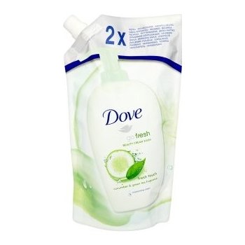 Dove Go Fresh Tekuté mydlo s uhorkou a zeleným čajom náhradná náplň 500 ml