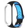 Xiaomi Mi Band 3/4 EF náhradný náramok s kovovým zapínáním Farba: Čierno-modro-biela MBCZ-X313