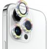 NORTHJO sklá s trblietavými rámčekmi na ochranu šošoviek zadného fotoaparátu pre iPhone 12 Pro Max - dúhová - možnosť vrátiť tovar ZADARMO do 30tich dní