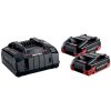 Metabo Metabo akumulátorová sada 2x LiHDX 18 V 4,0 Ah + ASC 145 v kartónu 685306000