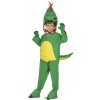 Kostým Dinosaurus zeleno-žltý 7-9 rokov