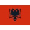 Albánsko vlajka - 60 x 90 cm - tunel, karabína