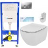 GEBERIT DuofixBasic s matným tlačidlom DELTA21 + WC Ideal Standard Tesi so sedadlom SoftClose, AquaBlade 458.103.00.1 21MA TE1