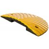 Žltý plastový koncový spomaľovací prah SB50 - dĺžka 38 cm, šírka 20 cm, výška 5 cm