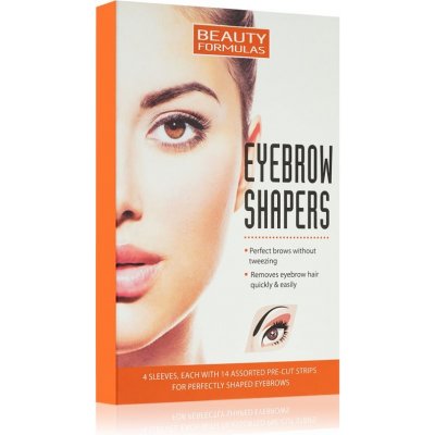 Beauty Formulas Eyebrow Shapers depilačné pásiky na obočie 4 ks