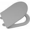 Sapho PACO WC sedátko, SLIM, Soft Close, Easy Take, šedá mat PCS1012GR