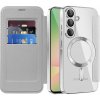 Techsuit - SmartMag Book flipové puzdro pre Samsung Galaxy A56 5G - sivé