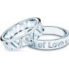 Savicki Partnerské prstene Sign of Love biele zlato diamant plochý OP SAV1 B OP SAV2 D B