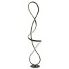 GLOBO 67341SS SWIRL stojacia lampa V1325mm LED 36W 3860/1810lm 4000K čierna, krištáľový efekt