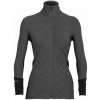 Icebreaker W Descender LS Zip JET HTHR/Black