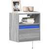 VidaXL Nástenná TV skrinka s LED, sivý dub sonoma, 41x31x45 cm