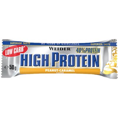 WEIDER Low Carb High Protein proteínová tyčinka Peanut-Caramel 50 g