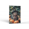 Halloween Mačací čarodejník | Obrazy Vintessia Rozmery obdĺžnik: 40x60