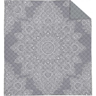 DETEXPOL Prikrývka na posteľ Mandala grey Polyester, 220/240 cm