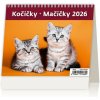 Stolový kalendár riadkový 17,1x13,9 cm - MiniMax Mačičky 2026
