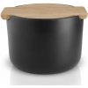 Eva Solo Dóza na soľ NORDIC KITCHEN 10 cm, čierna, kamenina