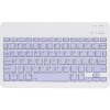 Počítárna Bezdrôtová klávesnica pre iMac, PC, notebooky, tablety, telefóny - bielo-fialová
