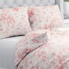 Biante Bavlnené posteľné obliečky Sandra SA-633 Ružové čerešňové kvety na bielom Jednolôžko 140x200 a 70x90 cm
