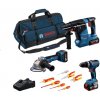 Bosch GSB 18V-65 + GWS 18V-11 + GBH 18V-24 C + VDE el. sada + 3x GBA 5.0Ah 0615A5007H