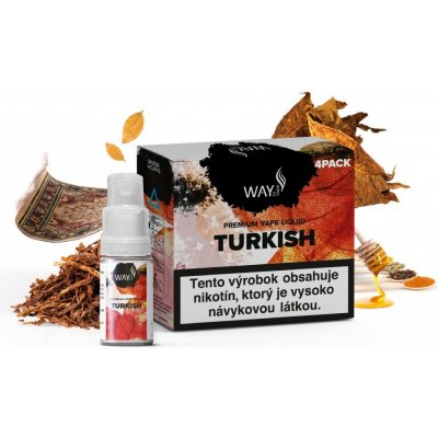 WAY to Vape Turkish objem: 4x10ml, nikotín/ml: 3mg