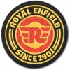 Moto nášivka Royal Enfield since 1901 round 8 cm