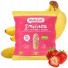 SMILEAT Bio kukuričné chrumky banán a jahoda s extra panenským olivovým olejom a vitamínom B1 25 g