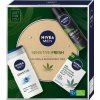 Nivea Men Sensitive Fresh Calming & Refreshing balzám po holení Men Sensitive Pro Ultra-Calming 100 ml + sprchový gel Men Sensitive 250 ml + antiperspirant Men Deep Amazonia 150 ml darčeková sada