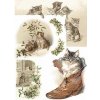 papier ryžový A4 R1017 christmass cats