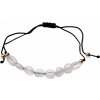 Nefertitis Mesačný kameň biely náramok so Shamballa zapínaním NF22501 - obvod cca 26 cm