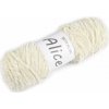 Pletacia ženilková priadza Alice 100 g - krémová najsvet.
