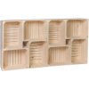 ČistéDrevo Drevené debničky knižnica I 140 x 70 x 24 cm