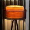 Duolla Duolla - Stojacia lampa WOOD BOHO 1xE27/15W/230V pr. 45 cm čierna/béžová DU604079 + záruka 3 roky zadarmo