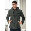 Dewberry K7532 MEN'S COAT-STRAIGHT ANTHRACITE šedá